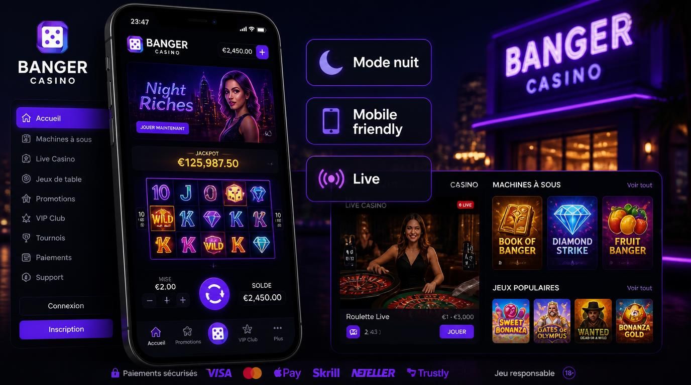 Expérience mobile fluide même la nuit